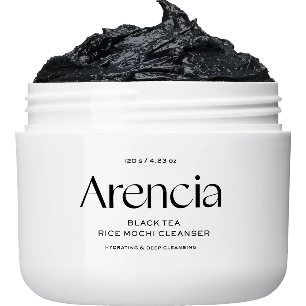 Arencia Black Tea Rice Mochi Cleanser- vegan, purify, balance, oily skin, acne